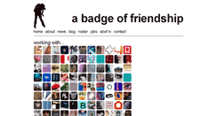 Desktop Screenshot of abadgeoffriendship.com