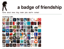 Tablet Screenshot of abadgeoffriendship.com